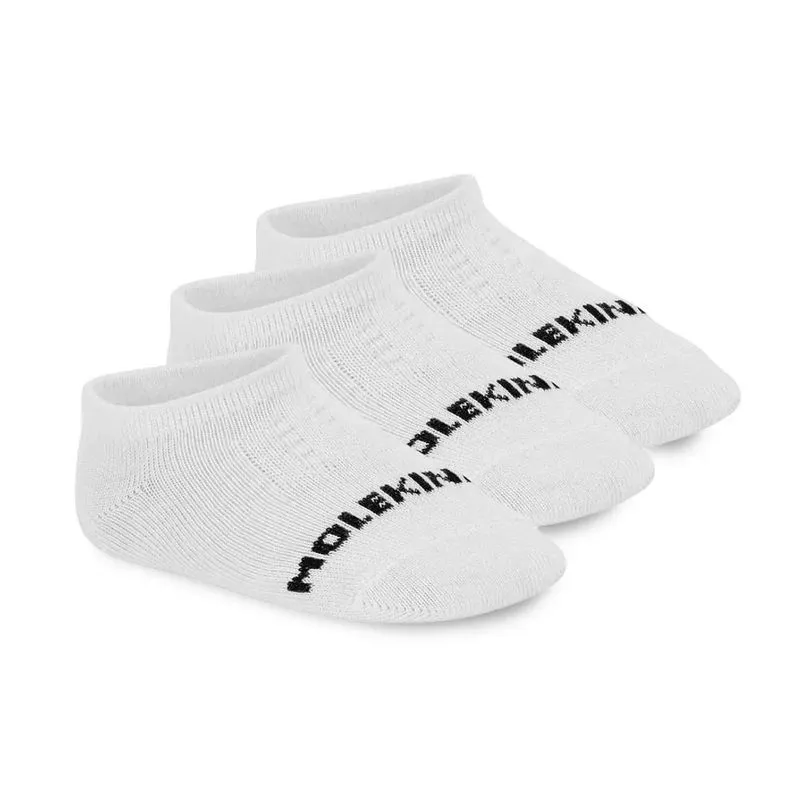 Kit 3 Meias Molekinha Cano Baixo 23/27 Infantil Branco UNICO