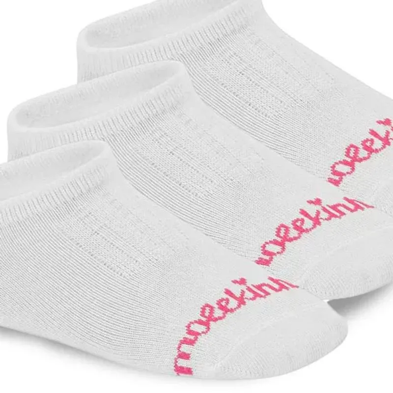 Kit 3 Meias Molekinha Cano Baixo 28/33 Feminina Branco UNICO