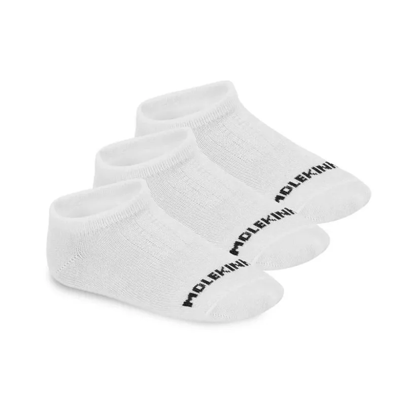 Kit 3 Meias Molekinho Cano Curto 23/27 Infantil Branco UNICO