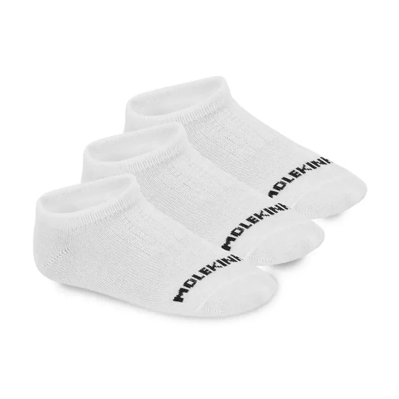 Kit 3 Meias Molekinho Cano Curto 28/33 Infantil Branco UNICO