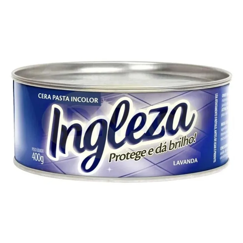 3x Cera Pasta Ingleza Carnaúba 400g Mármore Piso Móveis