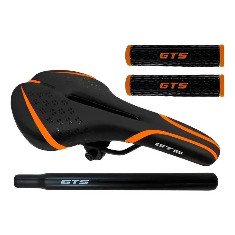 Selim Mtb Vazado Gts: Conforto &amp; Performance + Can - Laranja