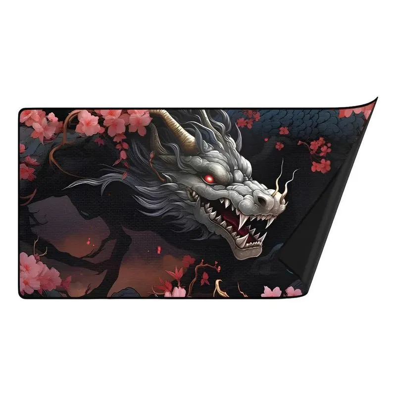 Mouse Pad Gamer 90x40cm: Precisão Imbatível - Dragão 1928