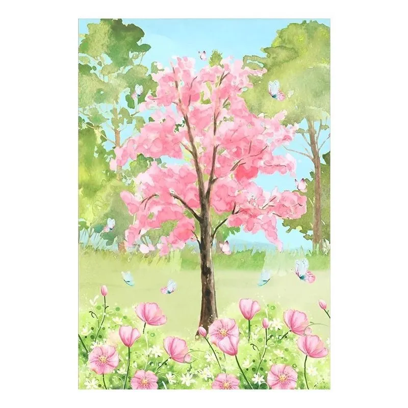 Painel Festa Casadinho Tecido 1,5x2,2m - Subli - Bosque Rosa