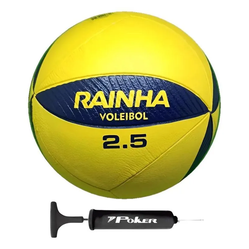 Bola Vôlei Rainha Vl 2.5: Jogue Na Quadra/praia + - Amarelo