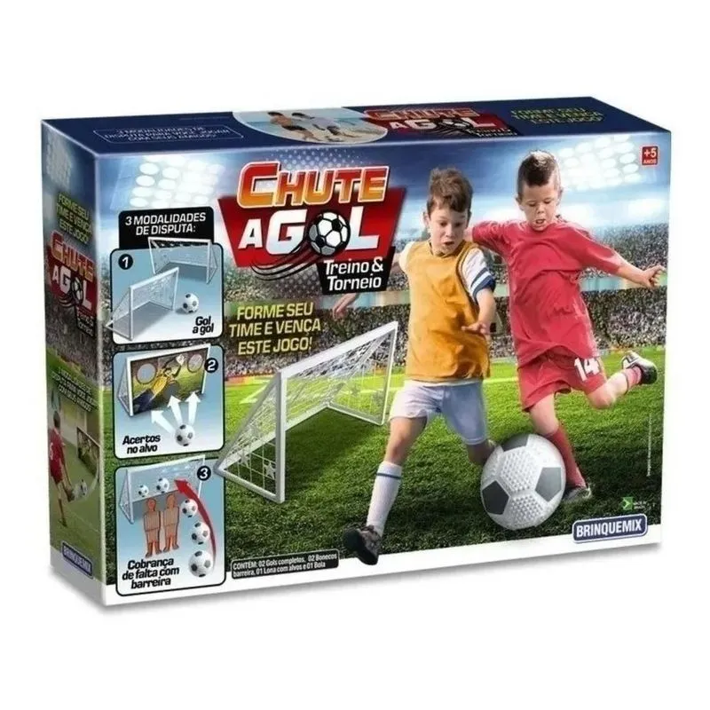 Kit 2 Mini Trave Gol De Futebol Infantil Jogo Com Bola