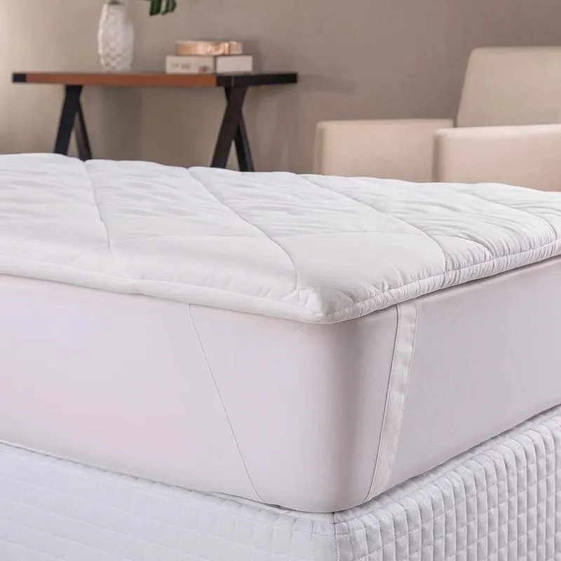 Pillow Top Solteiro Luxo 400 Fios Conforto Extra 5c - Branco