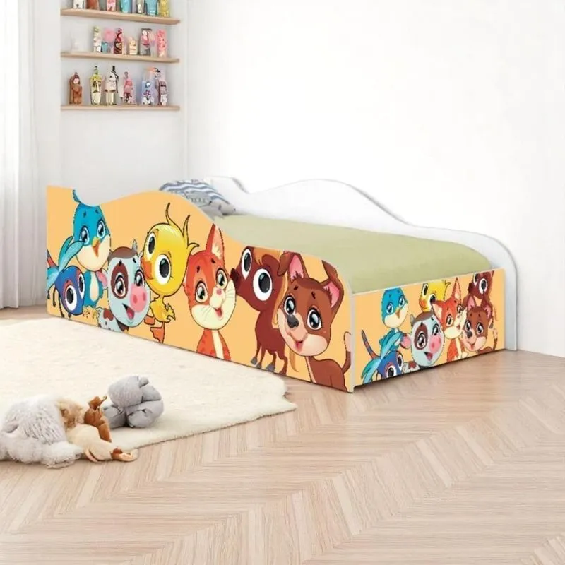 Cama Carro Solteiro Joy Bichinhos Solteiro Com Colchão