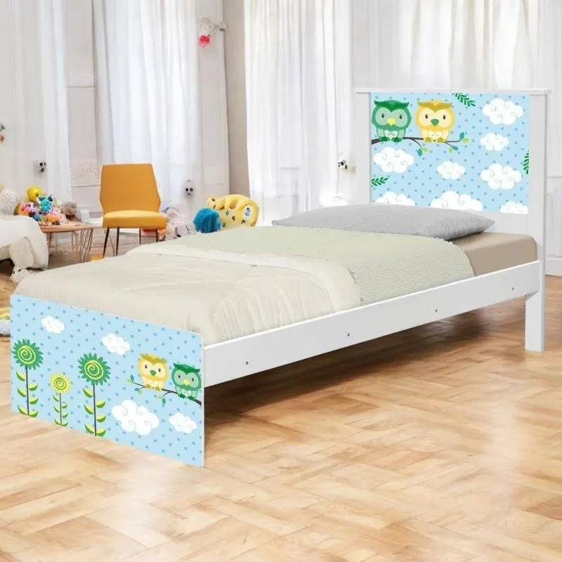 Bi Cama Juvenil Zap Corujinhas Com Colchões