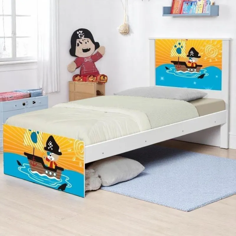 Bi Cama Juvenil Zap Pirata Com Colchões