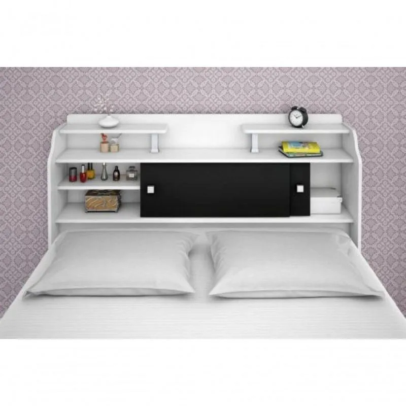 Cabeceira Box Zenit Casal Queen Fixação No Box Branco Preto Framar