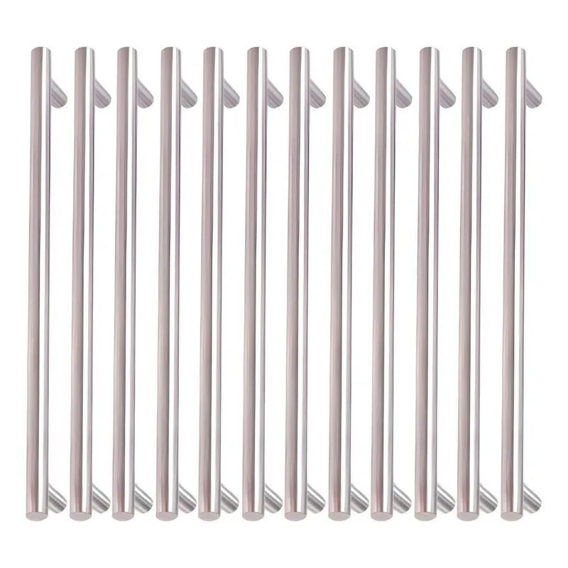 Puxador Inox Escovado Haste Redonda: 12 Pçs