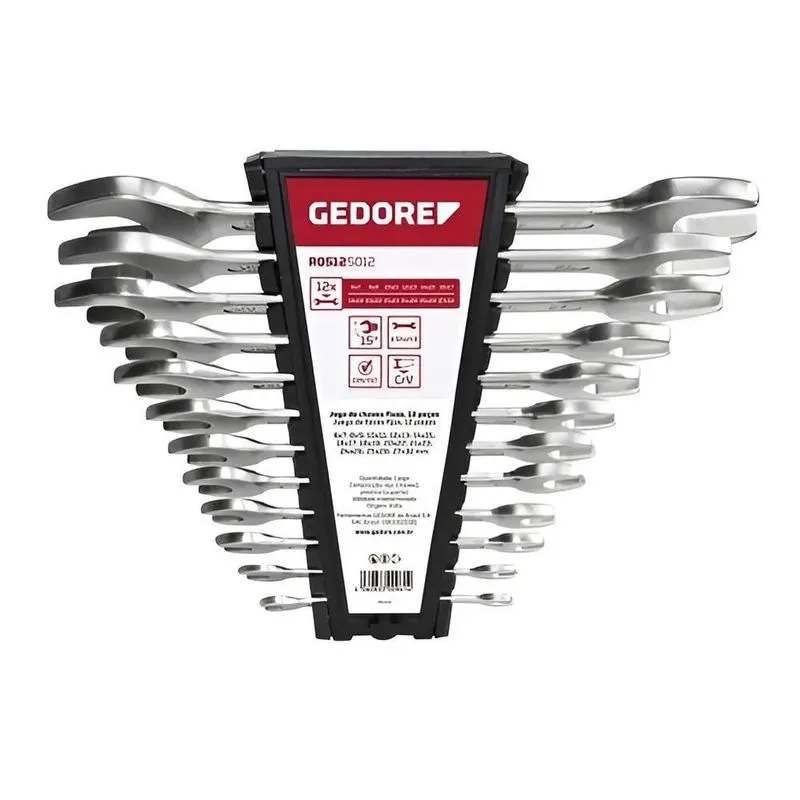 Jogos De Chave Fixa 6 A 32mm Aço Cromo Vanádio Gedore Red