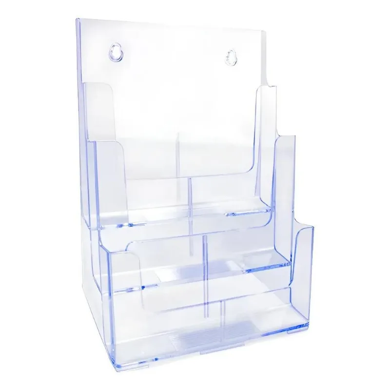 Organizador De Escritório Triplo Vertical Mesa Ou Parede
