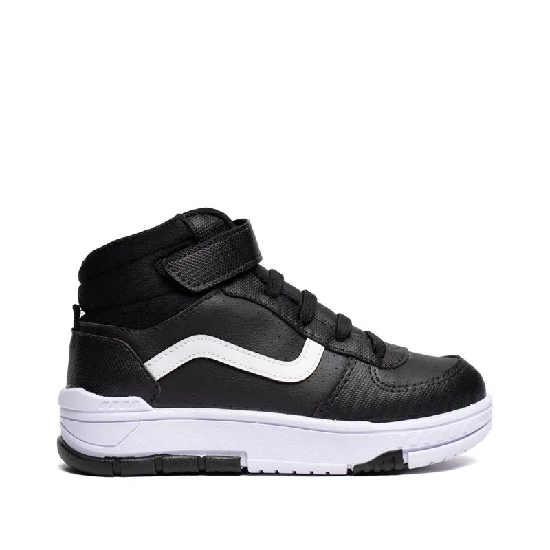 Tênis Infantil Brink Cano Alto Street Preto/Branco - 35