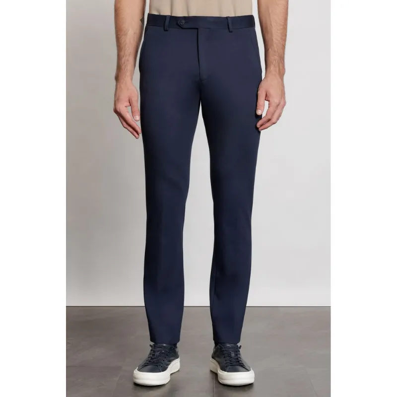 Calça Alfaiataria Malha Flex Marinho - 40