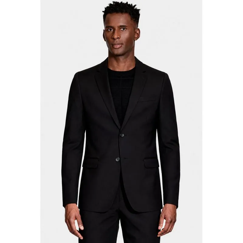 Costume Super Slim em Lã Super 120 Preto - 50