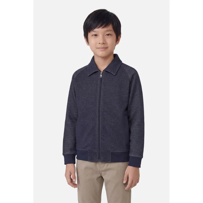 Moletom Infantil Raglan Piquet Marinho - 10