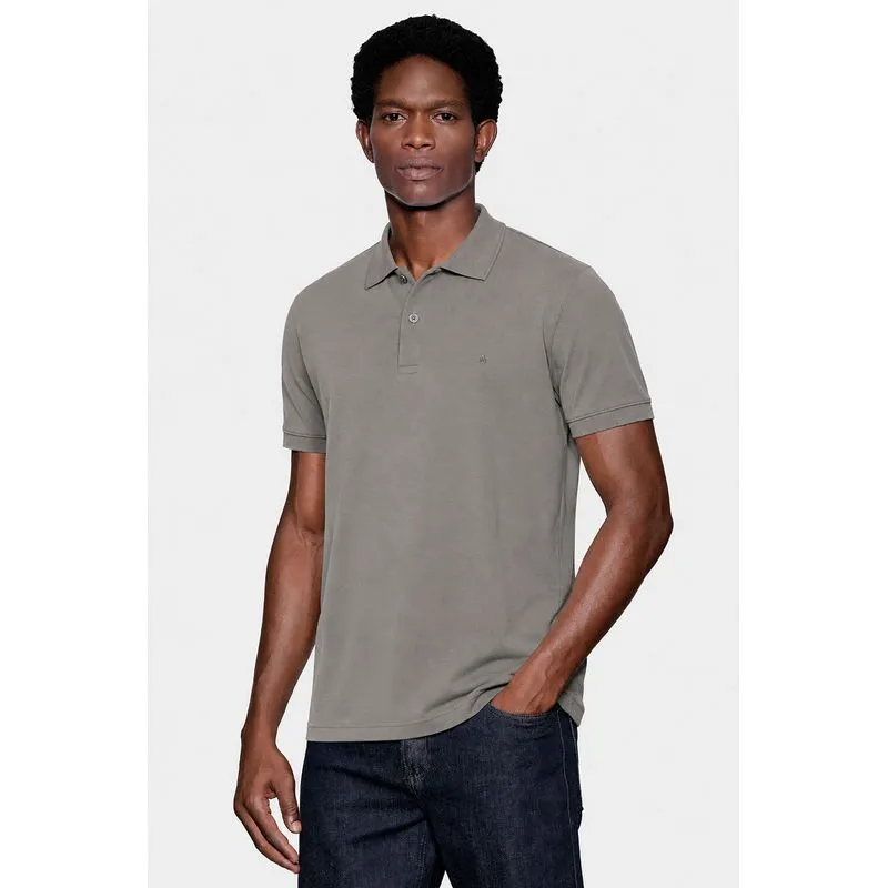 Polo Manga Curta Interlock Pima Agave 118 - G
