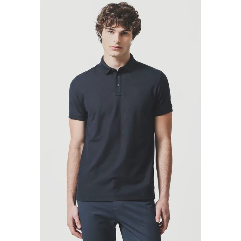 Polo Piquet Pima Resinado T-Shirt Marinho - XGG