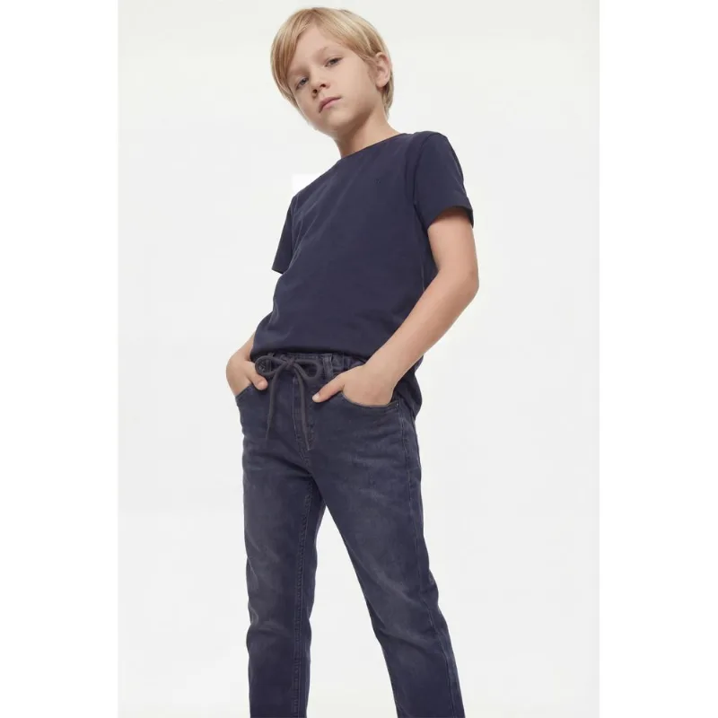Camiseta Manga Curta Infantil Silk Log Off Marinho - XPP
