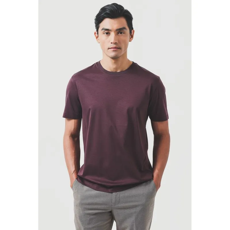 Camiseta Manga Curta Silk Blend Modal Burgundy 118 - XGG