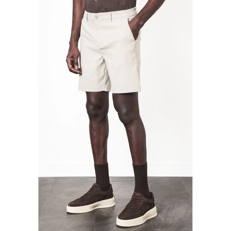 Bermuda Chino Liquid Repeller Cinza Claro - 40