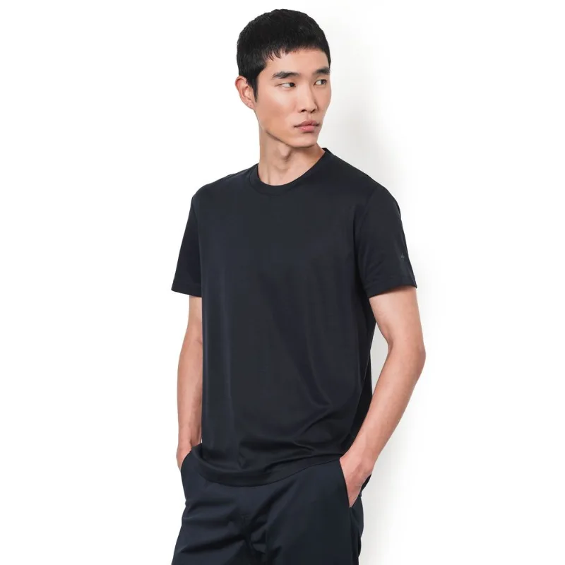 Camiseta Manga Curta Tencel Soft Marinho - P