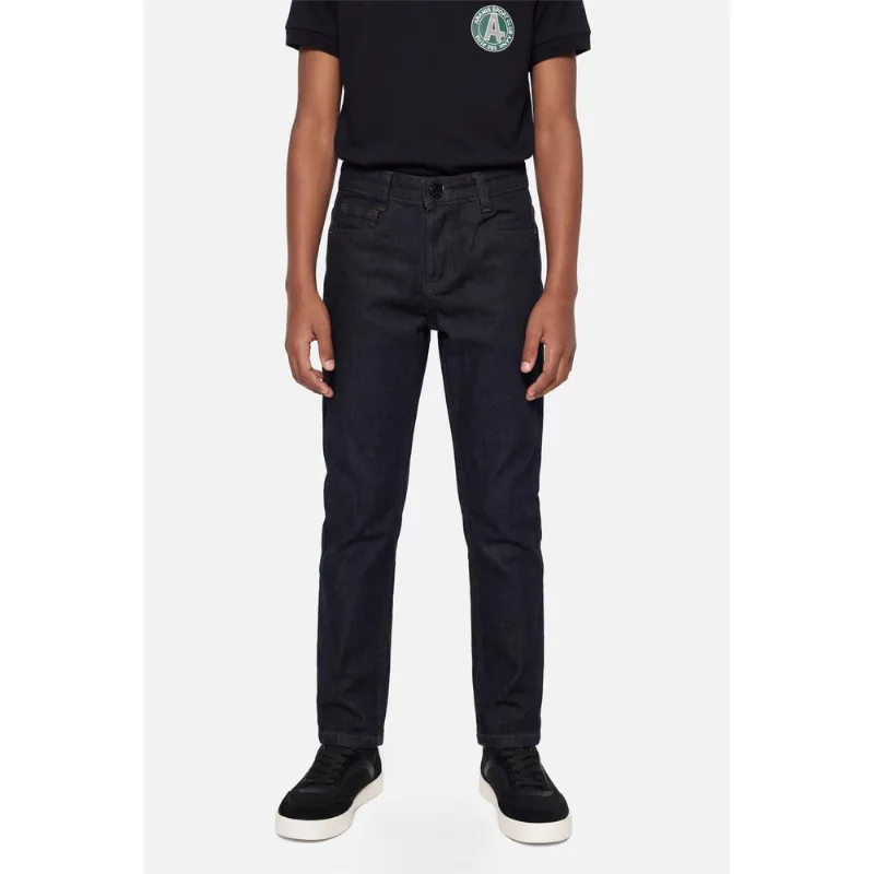 Calça Jeans Infantil Amaciada Azul Escuro - 4