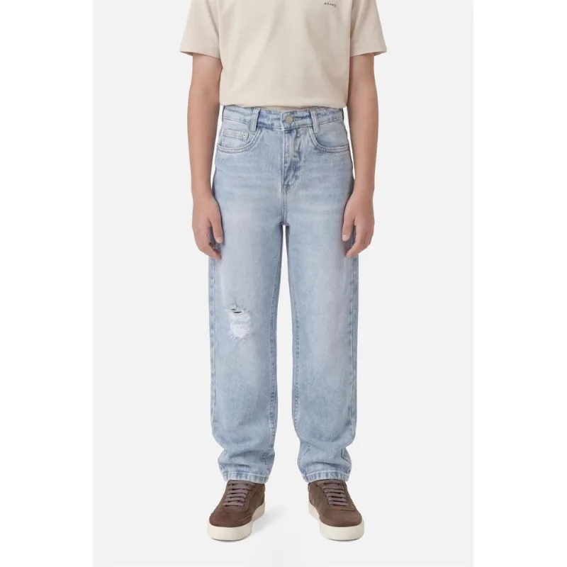 Calça Jeans Infantil Reta Clara Azul Claro - 36
