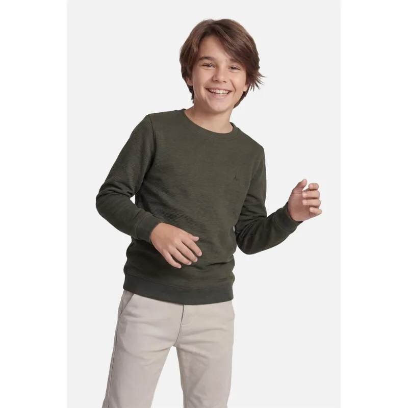 Camiseta Manga Longa Infantil Malha Danubio Verde Floresta 115 - XPP