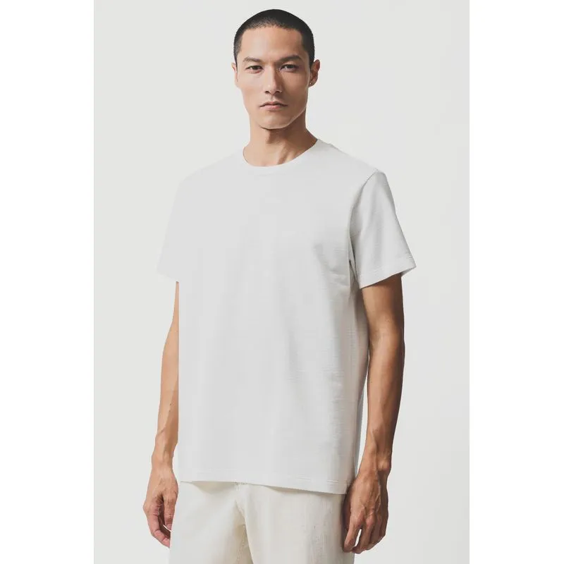 Camiseta Manga Curta Malha Gorgurão Off White - G