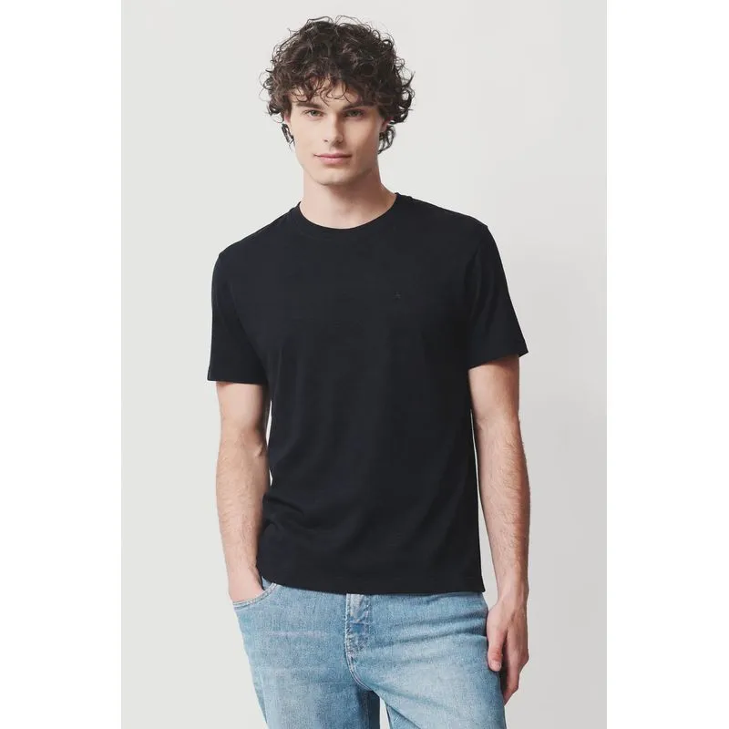 Camiseta Manga Curta Algodão Flamê Marinho - P