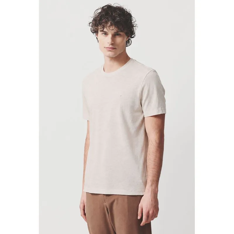 Camiseta Manga Curta Algodão Flamê Areia 118 - XGG