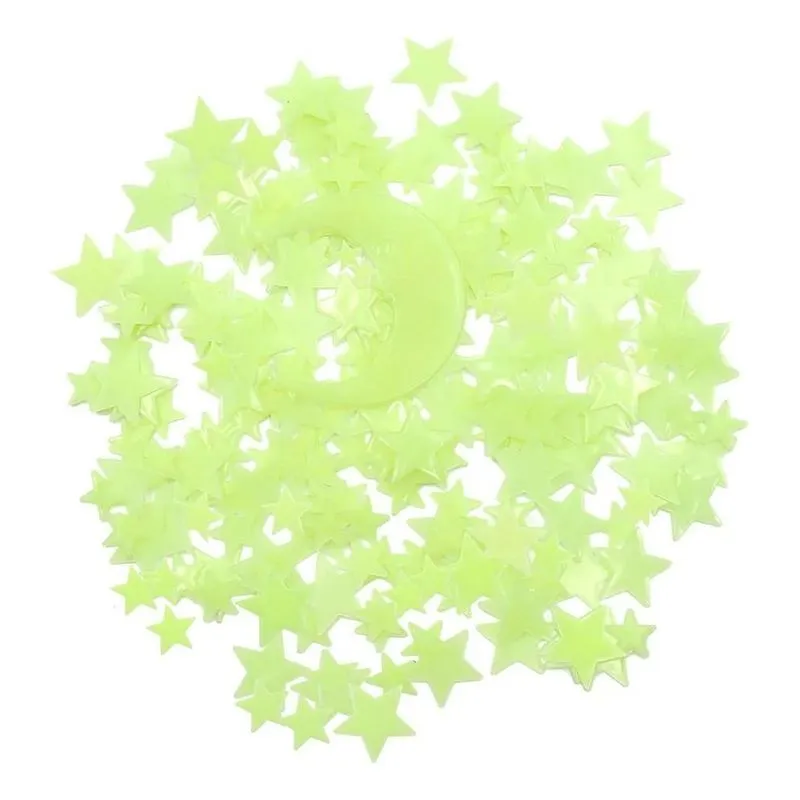 5x Kit Figuras Fluorescentes Brilham Escuro Parede Teto Quar