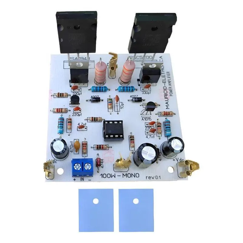 Placa Montada Amplificador 100W Rms 4 Ohms 2SC5200/2SA1943