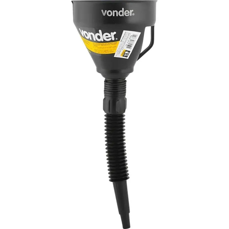 Vonder Flexível 140mm Funil Preto 39cm De Plástico