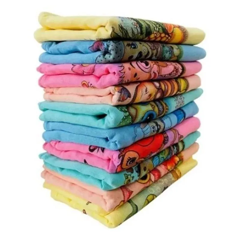 2x Pano Prato Estampado Colorido Premium Kit 10 Peça