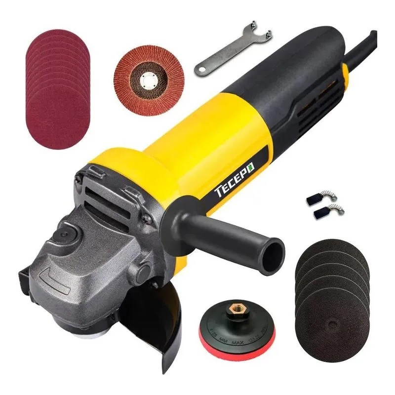 Esmerilhadeiras Angulares 4 1/2'' 750w Tecepo + 20 Acessório
