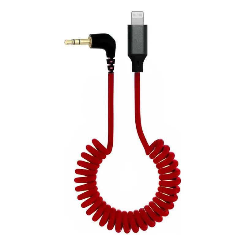 3x Cabo Adaptador Microfone Boya Hollyland Dji Rode P Lightn