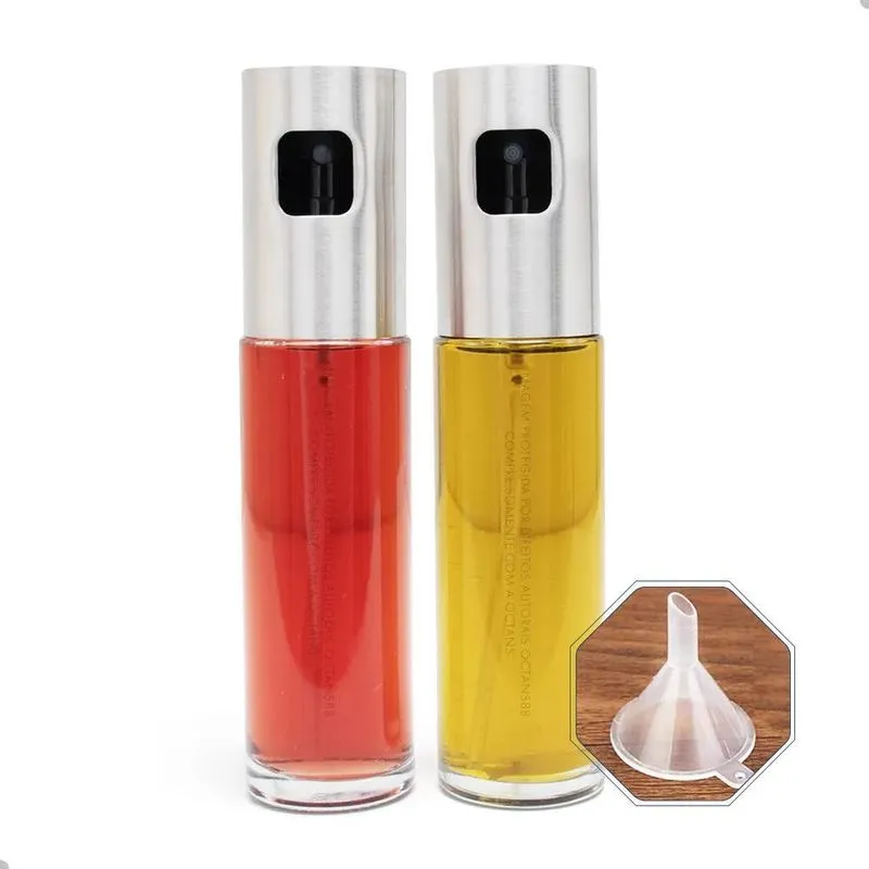 3x Kit 2pcs Spray Porta Azeite/vinagre Aço Inox Sem Desperdí