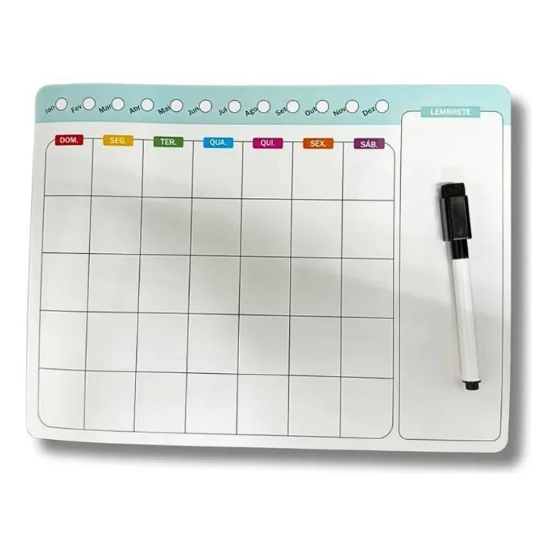 2x Ima Geladeira Planner Mensal Lembrete Recado Anotação Can
