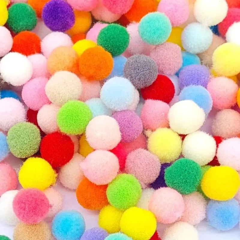 2x Pompom 20mm Colorido - 100 Unidades