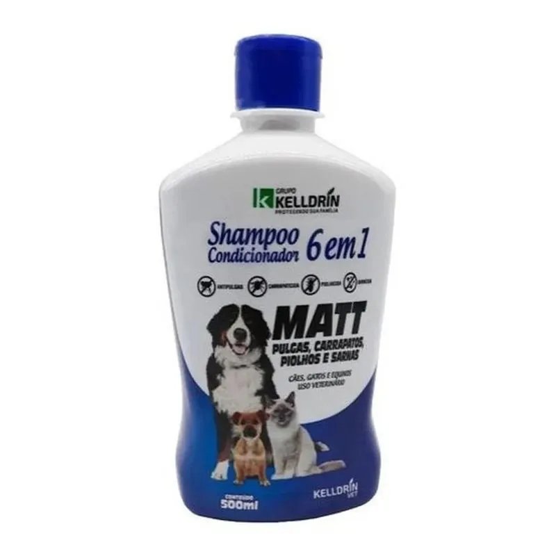 10x Shampoo E Cond Anti Pulgas Carrapatos Sarna Matt Cães Ga