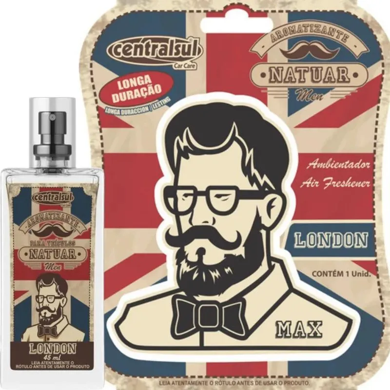 Kit Cheirinho Automotivo Perfume Centralsul Odorizador Lond