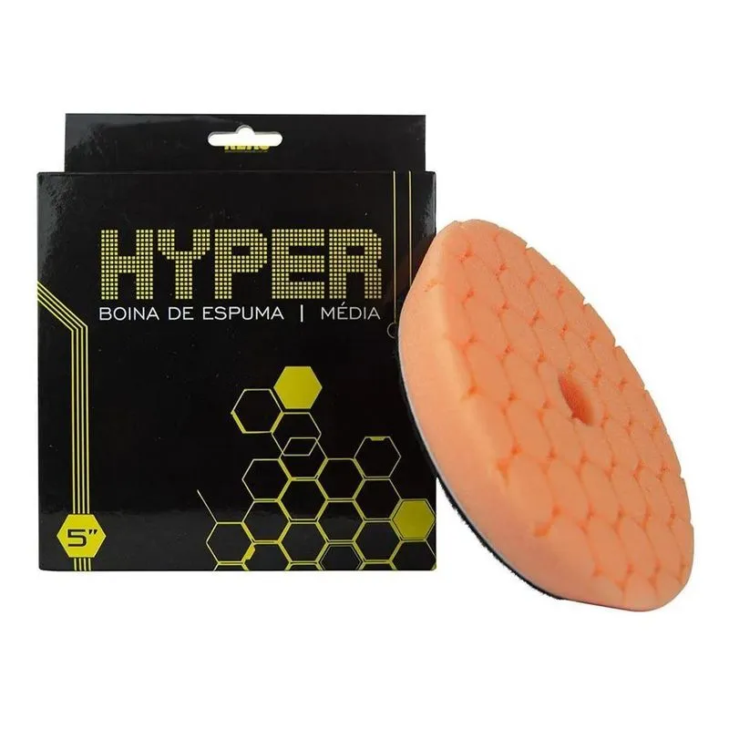 Boina Espuma Laranja Média Refino Hyper 5 Polegadas Kers
