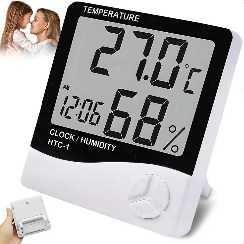 10x Termo Higrômetro Digital Sensor Externo Interno Medidor