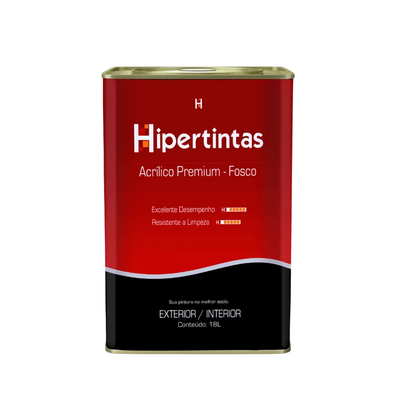 Tinta Acrílica Fosca Lavável Premium Branco Neve 18L ACR FOS PREMIUM BRANCO NEVE 18L HIPERTINTAS