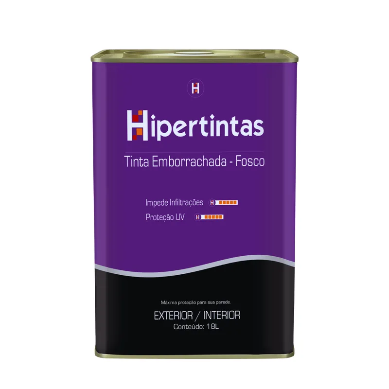 Tinta Emborrachada Hiperproteção Branco Neve 18L HIpertintas ACR EMB. HIPER PROTECAO BRANCO 18,00L HIPERTINTAS