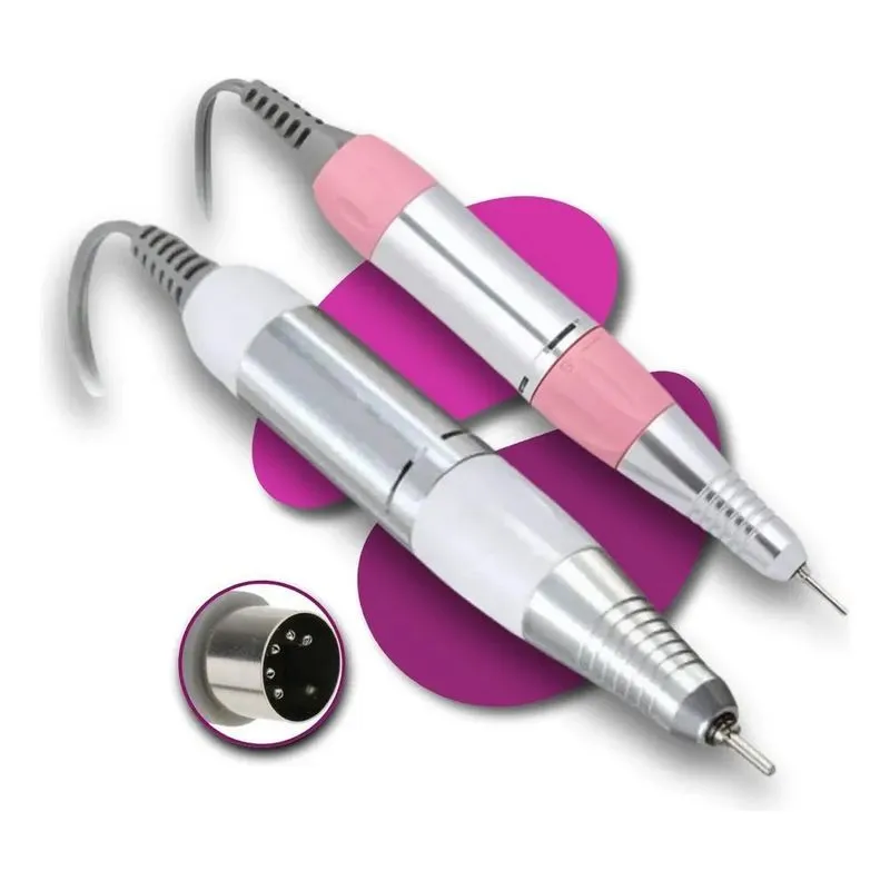 Caneta Para Motor Lixadeira Porquinho Unha Nail Drill Bivolt